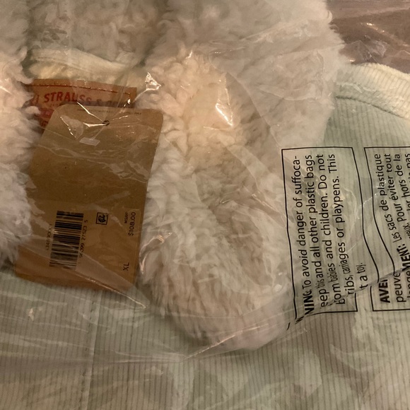 Levi's Women’s Sherpa Baby Cropped Trucker Jacket Mint XL - Picture 4 of 9